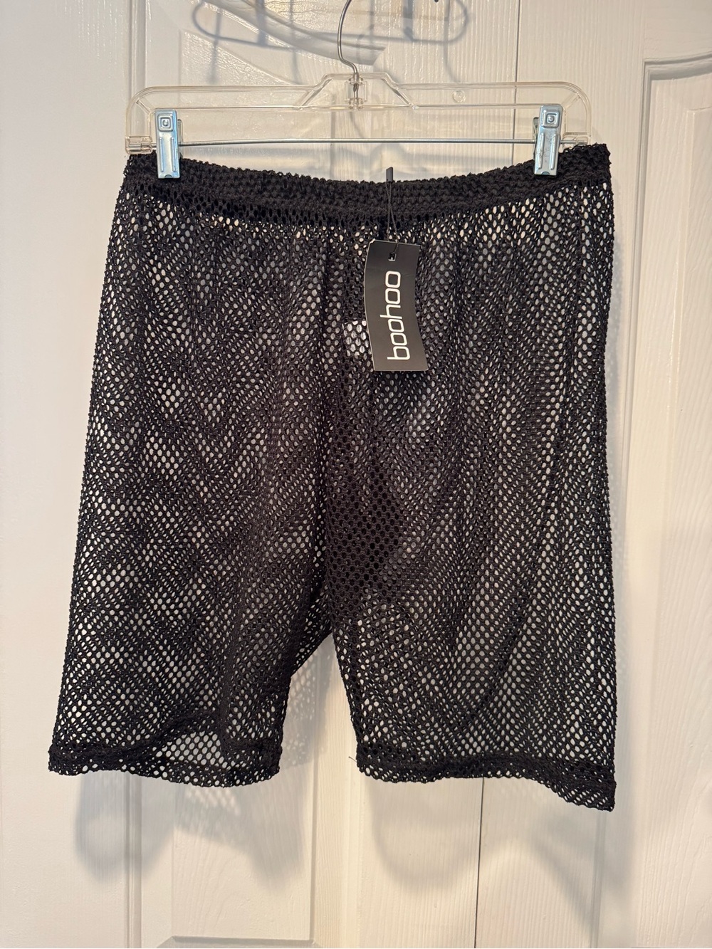 Boohoo Black Mesh Athletic Shorts